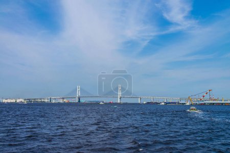Téléchargez les photos : Pont de la baie de Yokohama, préfecture de Kanagawa, Japon - en image libre de droit