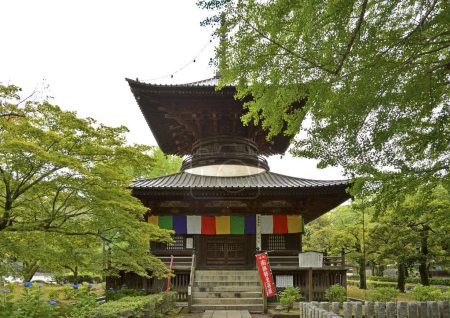Photo for Scenic shot of beautiful ancient Japanese shrine - Royalty Free Image