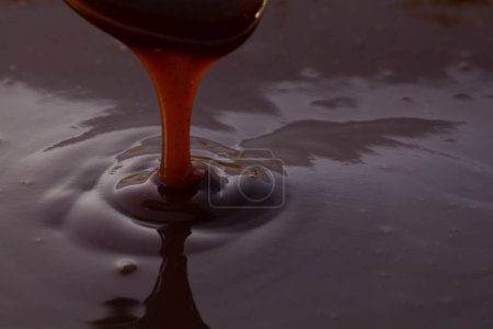 Téléchargez les photos : Vue rapprochée du caramel doux - en image libre de droit