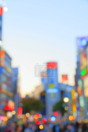 Photo for Abstract blur crowd of people on city street - Royalty Free Image
