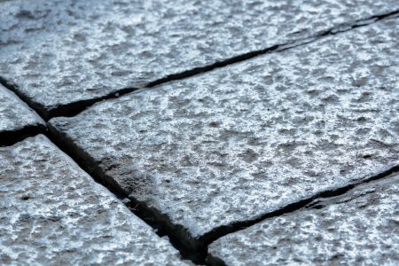 Photo for Grey paving slabs, architecture background - Royalty Free Image