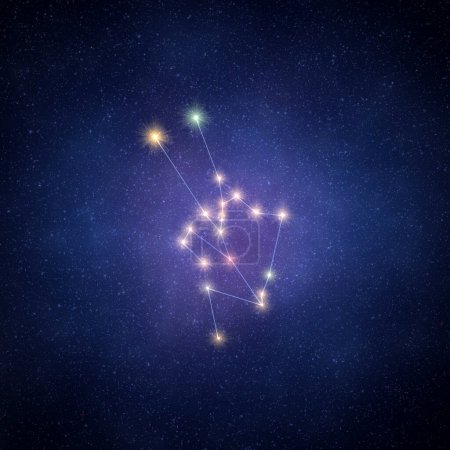 Foto de Estrellas de la constelación en un fondo del cielo estrellado - Imagen libre de derechos