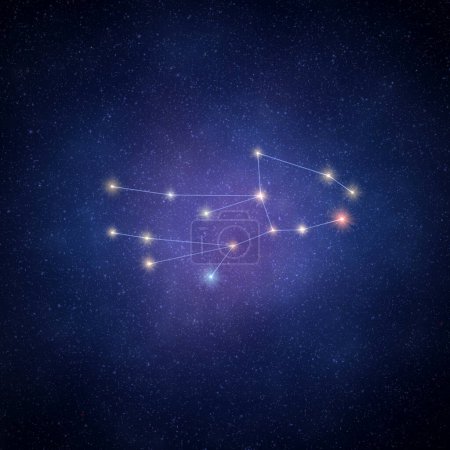 Téléchargez les photos : Étoiles de constellation sur un fond de ciel étoilé - en image libre de droit