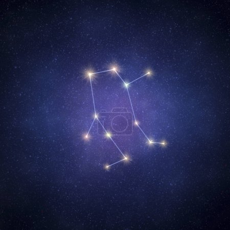 Foto de Estrellas de la constelación en un fondo del cielo estrellado - Imagen libre de derechos