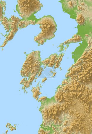 Foto de Ilustración de mapa geográfico, imagen en color - Imagen libre de derechos