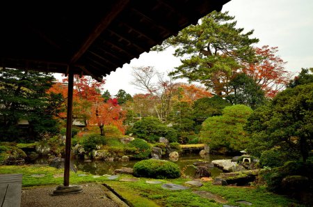 Photo for Autumn garden in kyoto japan - Royalty Free Image