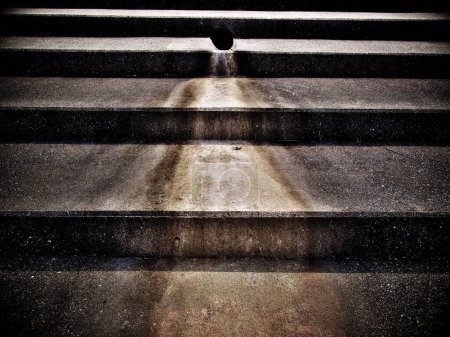 Photo for Abstract background with old concrete steps - Royalty Free Image