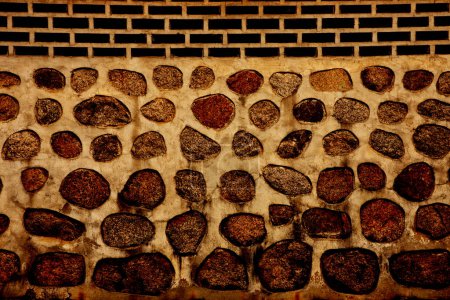 Foto de Viejo muro de piedra textura fondo - Imagen libre de derechos