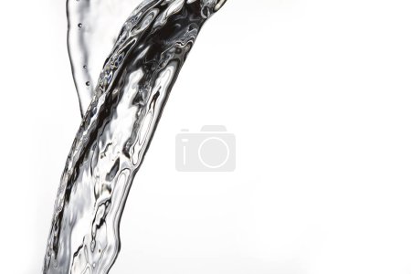 Photo for Water splash in the air on a white background - Royalty Free Image