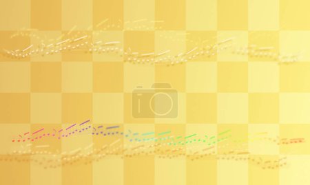 Téléchargez les photos : Fond coloré abstrait avec des notes musicales - en image libre de droit