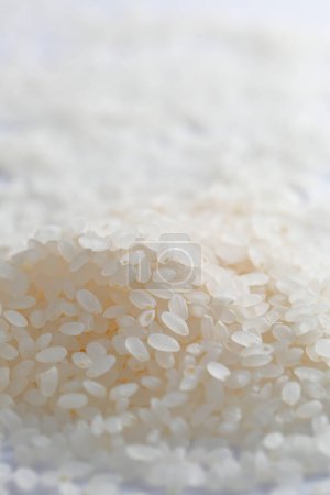 Téléchargez les photos : Vue rapprochée du tas de riz blanc - en image libre de droit