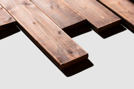 Téléchargez les photos : Vue rapprochée des planches de bois sur le sol - en image libre de droit