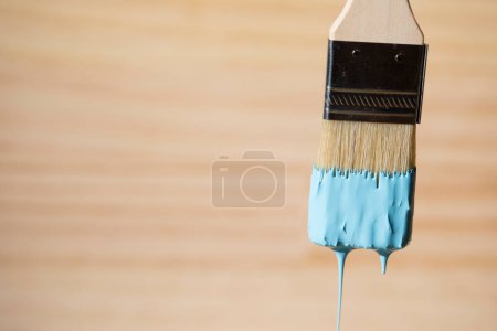 Photo for Paintbrush with paint, painting concept background - Royalty Free Image