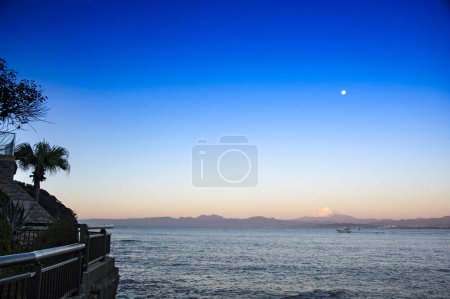 Photo for Beautiful sunset over calm sea, nature background - Royalty Free Image
