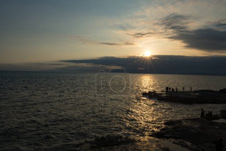 Photo for View of beautiful sunset over calm sea - Royalty Free Image