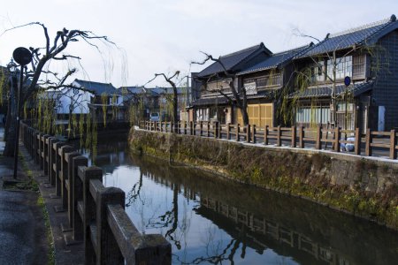 traditional Japanese architecture in old city of Katori in Chiba prefecture.