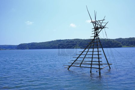 Photo for Traditional Boramachi yagura fishing tower - Royalty Free Image