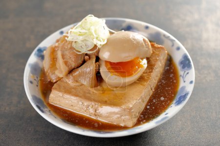 Photo for Japanese cuisine. braised pork, tofu and egg - Royalty Free Image
