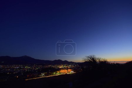 Photo for Sunset over the mountain. beautiful nature - Royalty Free Image