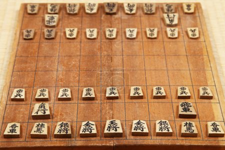 Foto de Japón Shogi es un juego de mesa tradicional de Japón con una historia de varios cientos de años. - Imagen libre de derechos