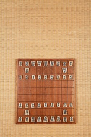 Photo for Japan Shogi is a traditional board games of Japan with a history of several hundred years. - Royalty Free Image