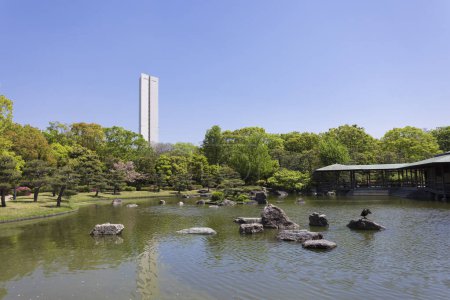 Photo for Traditional Japanese Garden - Sakai City, Osaka, Japan - Royalty Free Image