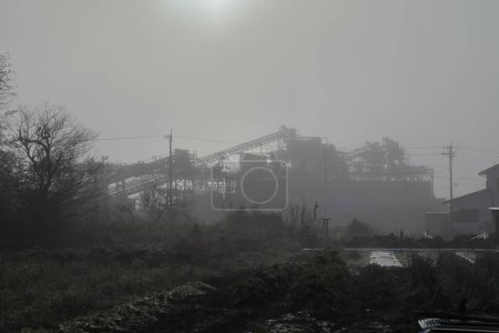 Photo for Foggy morning in the city - Royalty Free Image