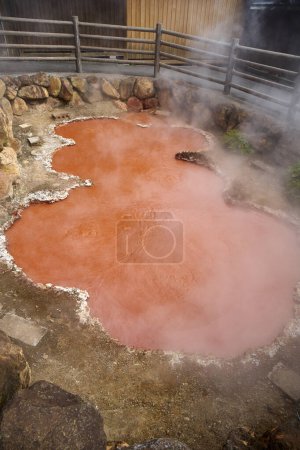 Foto de Aguas termales calientes y termales en el parque nacional de yellowstone - Imagen libre de derechos