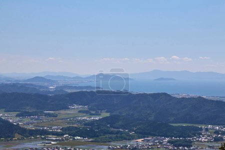Schöne Aussicht vom Gipfel des Mt. Ibuki, Japan