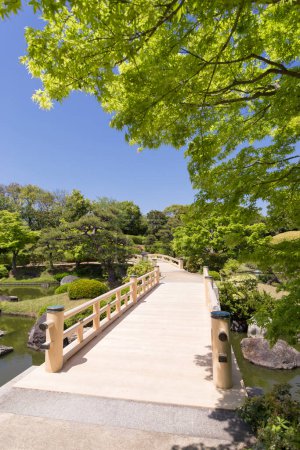 Photo for Traditional Japanese Garden - Sakai City, Osaka, Japan - Royalty Free Image