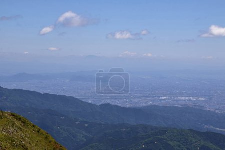 Beautiful view from top of Mt. Ibuki, Japan