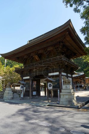 Téléchargez les photos : Himure Hachiman-gu, un sanctuaire shinto situé dans la ville d'Omihachiman, préfecture de Shiga, Japon - en image libre de droit