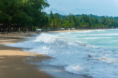 Téléchargez les photos : Belle plage tropicale avec mer bleue - en image libre de droit