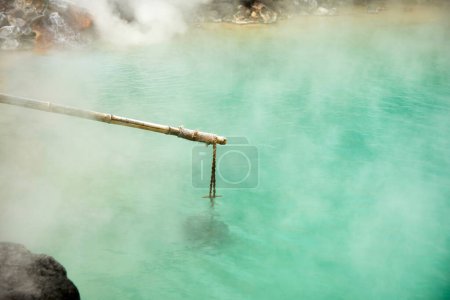 Photo for Hot spring water at Beppu, Oita-shi, Kyushu, Japan - Royalty Free Image