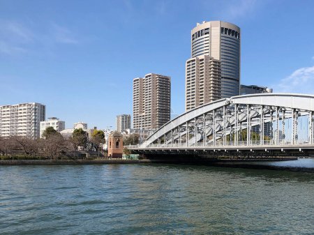 Kachidoki Bridge in Chuo City, Tokyo, Japan