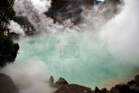 Hot spring water at Beppu, Oita-shi, Kyushu, Japan