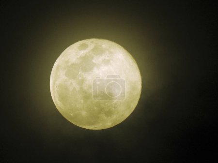 Photo for Full moon detail in night sky - Royalty Free Image