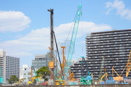 Photo for Construction site in Tokyo, Japan - Royalty Free Image
