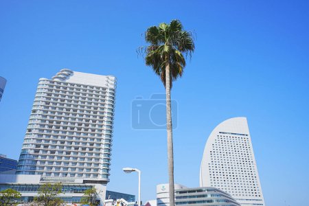 Photo for Scenery of Makuhari New City, Chiba Prefecture, Japan. Makuhari is a new business district near Tokyo. - Royalty Free Image