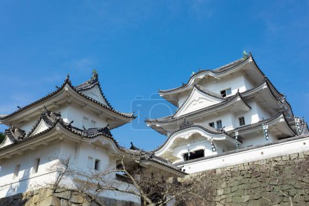 Photo for View of Iga Ueno Castle, also known as Ueno Castle  (Ueno-j) is a Japanese castle located in the city of Iga, Mie Prefecture in the Kansai region of Japan - Royalty Free Image
