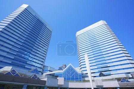 Photo for Scenery of Makuhari New City, Chiba Prefecture, Japan. Makuhari is a new business district near Tokyo. - Royalty Free Image