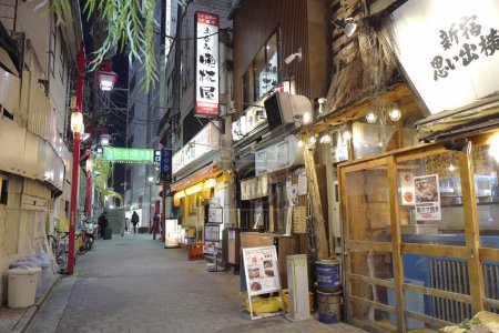 Téléchargez les photos : Lumières sur la rue commerçante de Tokyo, Japon - en image libre de droit