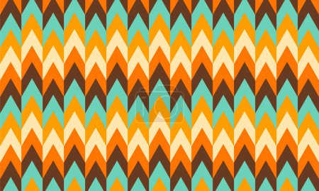 Illustration for Abstract Retro Vintage Color Pattern Wallpaper Background - Royalty Free Image