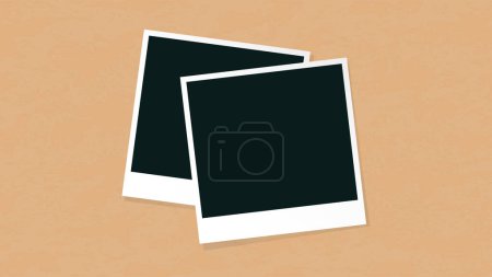 Illustration for Blank photo cards template - Royalty Free Image