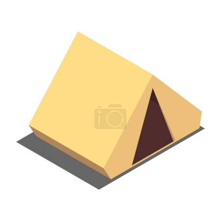 Illustration for Vector design of tent - Royalty Free Image