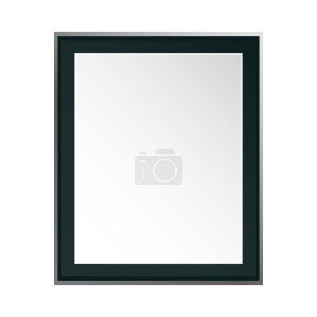 Illustration for Empty black picture frame - Royalty Free Image