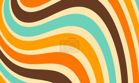 Illustration for Abstract Retro Wallpaper Vector Pattern - Royalty Free Image