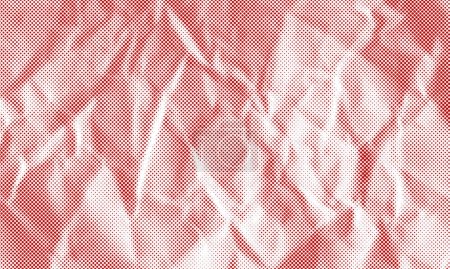 Crumpled Paper Color Halftone Vector Texture