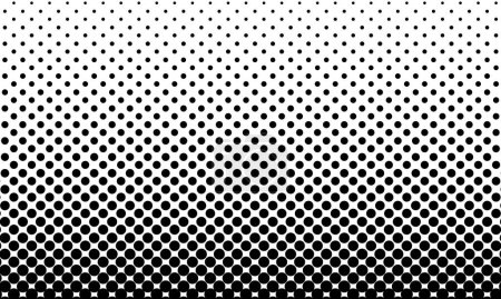 Illustration for Transparent Vector Gradient Color Halftone Background Staggered Dots Pattern - Royalty Free Image