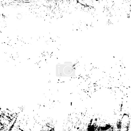 Illustration for Square Grunge Brush Stroke Ink Splatter Paint Filter Overlay with Transparent Background Vector PNG - Royalty Free Image